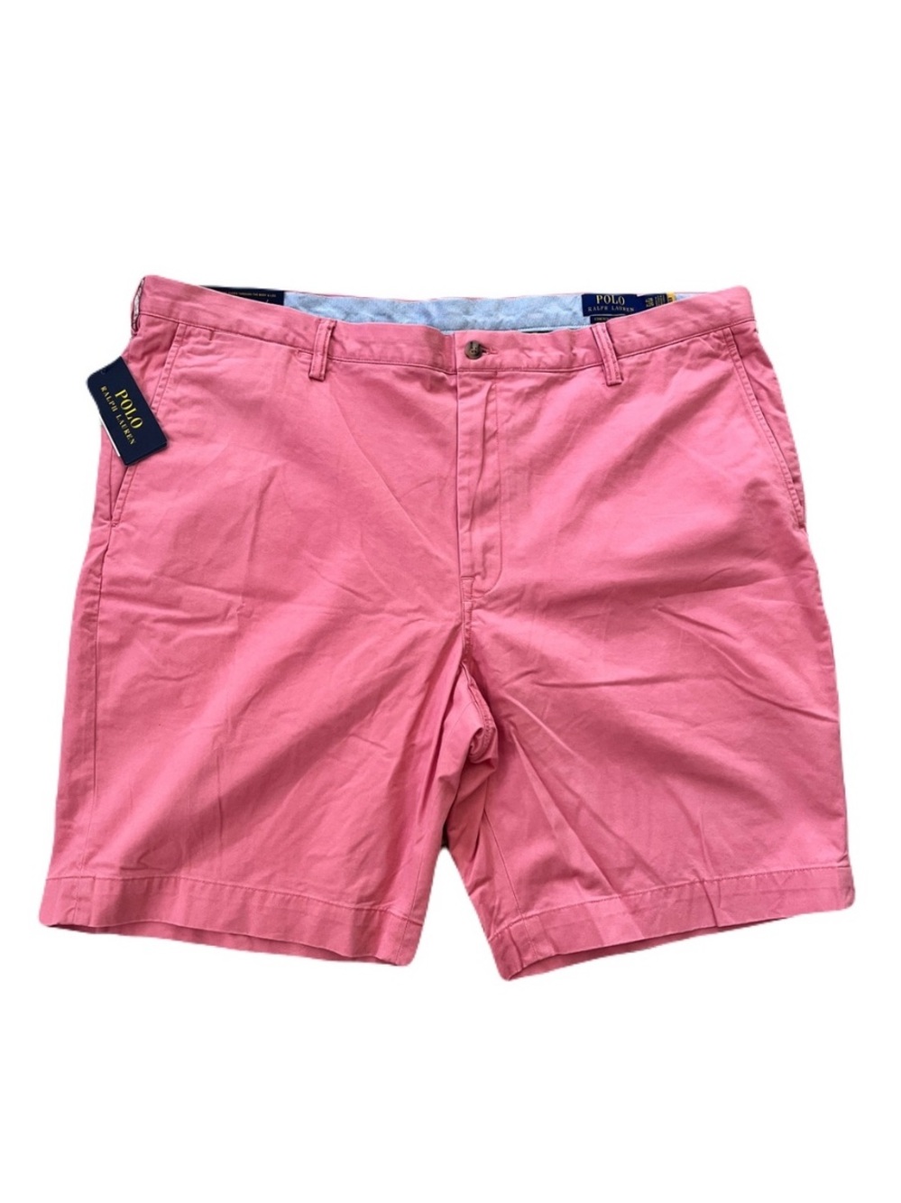 NWT Polo Ralph Lauren Pink ‘Stretch Classic Fit’ Chino Shorts, Size 42B